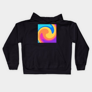 Swirl of Cute Bright Colors Kids Hoodie